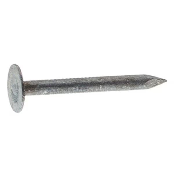 Roofing Nail, 3/4 in L, 1D, Steel, Electro Galvanized Finish, 11 ga, Hillman, Mfr#: 195946